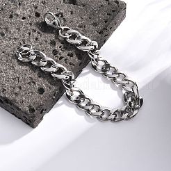 Anlaufgeschütztes Panzerkettenarmband aus 304 Edelstahl für Männer und Frauen&nbsp;BJEW-G669-23P