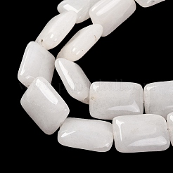 Natürliche weiße Jade perlen Stränge&nbsp;G-T047-B31-01
