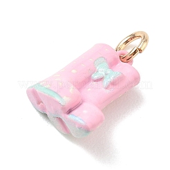Pendentifs d'émail en laiton &nbsp;KK-CBA1122-01G-03