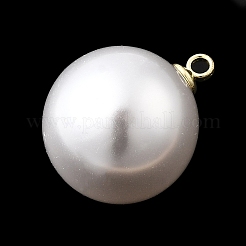 Pendentifs en plastique imitation perle ABS&nbsp;FIND-H052-01J-04G