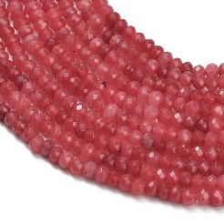 Gefärbt natürlichen weißen Jade Perlen Stränge&nbsp;GG-CBAF9EE-A05-3x4mm