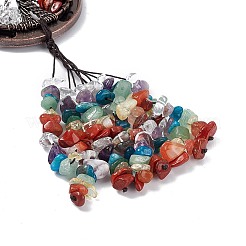 7 chakra pierre gemme puce arbre de vie pendentifs décoration&nbsp;G-F733-06A