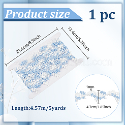 4.75~5 Meter Polyester-Stickerei-Spitzenbesatz&nbsp;OCOR-FG0001-99B
