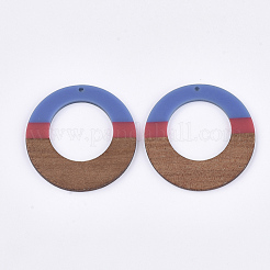 Pendentifs en bois de résine et de noyer&nbsp;RESI-S358-96