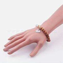 Amazonite bracelets extensibles&nbsp;BJEW-JB02553-04