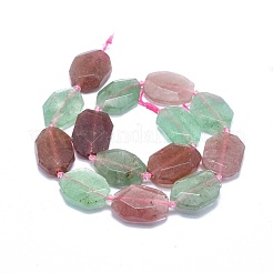 Fragola naturale perle di quarzo fili&nbsp;G-O179-F03