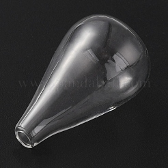 Perle globo in vetro soffiato trasparente&nbsp;GLAA-WH0035-31A