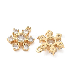 Pendentifs avec zircon cubiques à micro-pavés en laiton&nbsp;KK-Z136-69G