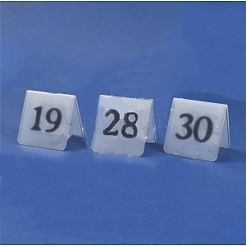 27 Stück Acryl-Zelttischnummernschild&nbsp;AJEW-XCP0002-51