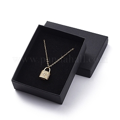 Collier pendentif en laiton zircon cubique micro pavé&nbsp;NJEW-JN02672-01