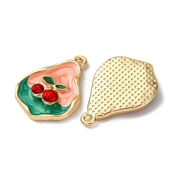 Pendenti smaltati in lega color oro chiaro&nbsp;ENAM-B028-33KCG-03