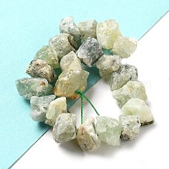 Rohe raue natürliche prehnite Perlenstränge&nbsp;G-P528-A05-01