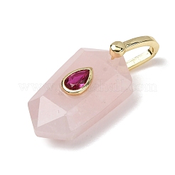 Pendentifs de quartz rose naturel&nbsp;GG-CBA5FCC-01G-09