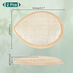 Base per fascinator per mini cappello in lino&nbsp;AJEW-WH0567-25A