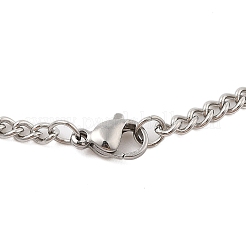 201 colliers pendentifs en acier inoxydable pour femmes&nbsp;NJEW-U018-01P-07