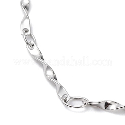 Bracciali a catena con maglie a torsione in acciaio inossidabile 304 anti-ossidazione&nbsp;BJEW-K226-09P