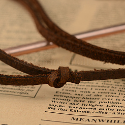Verstellbare Lederband Legierung Flügel Anhänger Halsketten für Männer&nbsp;NJEW-k031-22