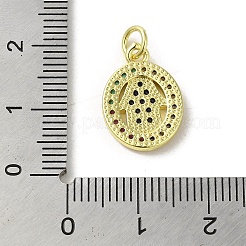 Ottone micro spianare pendenti zirconi&nbsp;KK-M283-13G-02
