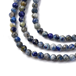 Natürlicher Lapislazuli Perlenstränge&nbsp;G-RM2025-A04-2mm