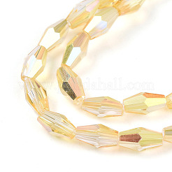 Trasparenti perle di vetro placca fili&nbsp;GLAA-K064-05A-01C
