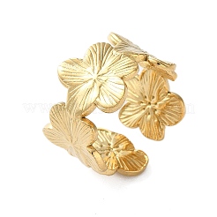 Bague de manchette ouverte en acier inoxydable 304&nbsp;X-RJEW-C067-23G