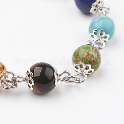 Bracciali in pietra mista naturale e sintetica&nbsp;BJEW-JB03604