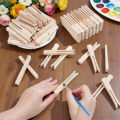 350 Stück flache Bastel-Holzclips&nbsp;DIY-WA0001-27