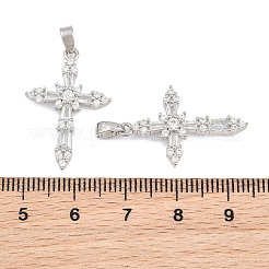 Pendentifs en laiton zircon cubique transparent&nbsp;CU-CBA9AB3-16P