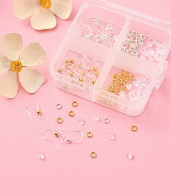 40pcs 2 ganchos de pendiente de plástico ecológicos de color&nbsp;DIY-YW0007-13