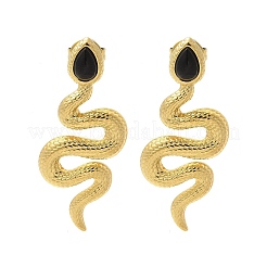 Orecchini a bottone in acciaio inossidabile 304&nbsp;EJEW-C137-05C-G