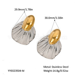 Pendientes de hoja de acero inoxidable 304&nbsp;GC7235-2