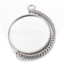 Regolazioni del pendente in lega di cabochon in stile tibetano girevoli&nbsp;X-PALLOY-S087-012P