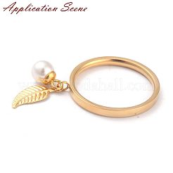 Fingerringfassungen aus Edelstahl 304&nbsp;RJEW-O045-09-G
