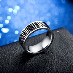 201 Edelstahl-Fingerringe für Männer&nbsp;FS-WGEC394-04