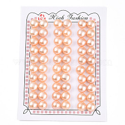 Perles de culture d'eau douce naturelles de Grade 6a&nbsp;PEAR-N018-6A-9095B