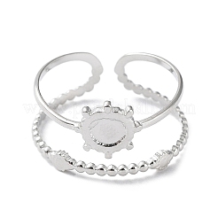 Composants de bague de manchette ouverte en acier inoxydable 304 résistant au ternissement&nbsp;LS-STAS-F301-03P