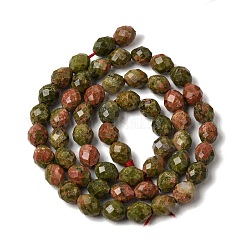 Natur Unakit Perlen Stränge&nbsp;G-K376-F05-01