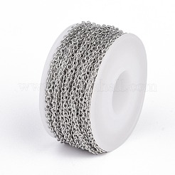 Chaînes de câbles texturées en acier inoxydable 304 résistant au ternissement&nbsp;CHS-H007-42P