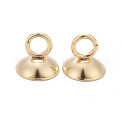 Pendentifs à capuchon de perle en acier inoxydable 201&nbsp;STAS-L244-27E-G