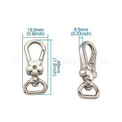 Fermoirs pivotants en alliage&nbsp;PALLOY-TA0001-34S