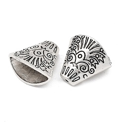 Cône de talon en alliage de style tibétain&nbsp;TIBE-00756-AS-RS