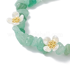 3 Stück natürliche grüne Aventurin- und neue Jade- und Labradorit-Perlen-Stretch-Armbänder für Damen&nbsp;BJEW-JB12315