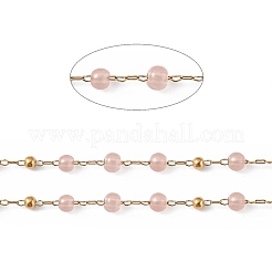 Cadena de cuentas redondas de jade natural teñido&nbsp;CHS-C006-01C