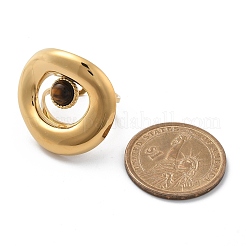Natürliche Tigerauge Fingerringe&nbsp;STAS-Z112-14G-01