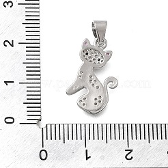 Ottone micro spianare pendenti zirconi&nbsp;KK-D431-017P