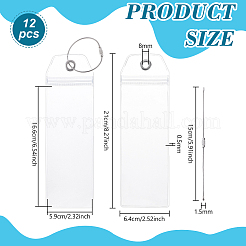 Transparente PVC-Gepäckanhänger&nbsp;DIY-WH0899-503