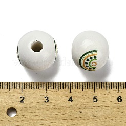 Serie giorno di san patrizio stampata schima perline di legno europee&nbsp;WOOD-V002-01C