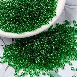 Miyuki runde Rocailles Perlen, japanische Saatperlen, 8/0, (rr145) transparent hellgrün, 8/0, 3 mm, Bohrung: 1 mm, ca. 19000~20500 Stk. / Pfund