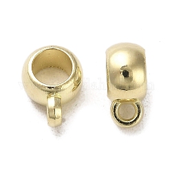 Ccb staffe per tubi di plastica, loop bails, rondelle, oro, 11.5x5.5x8mm, Foro: 1.8 mm, diametro interno: 5mm