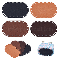 Pandahall elite 6pcs 3 couleurs feutre tissu, pour bricolage artisanat accessoires de couture, grises , 20x12x0.3 cm, Trou: 6mm, 2 pcs / couleur